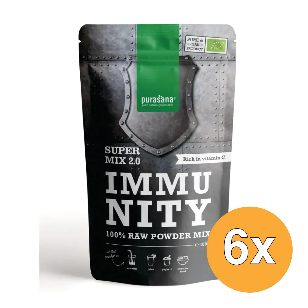 6x Purasana Immunity Mix 2.0 Vegan Bio (100 gr)