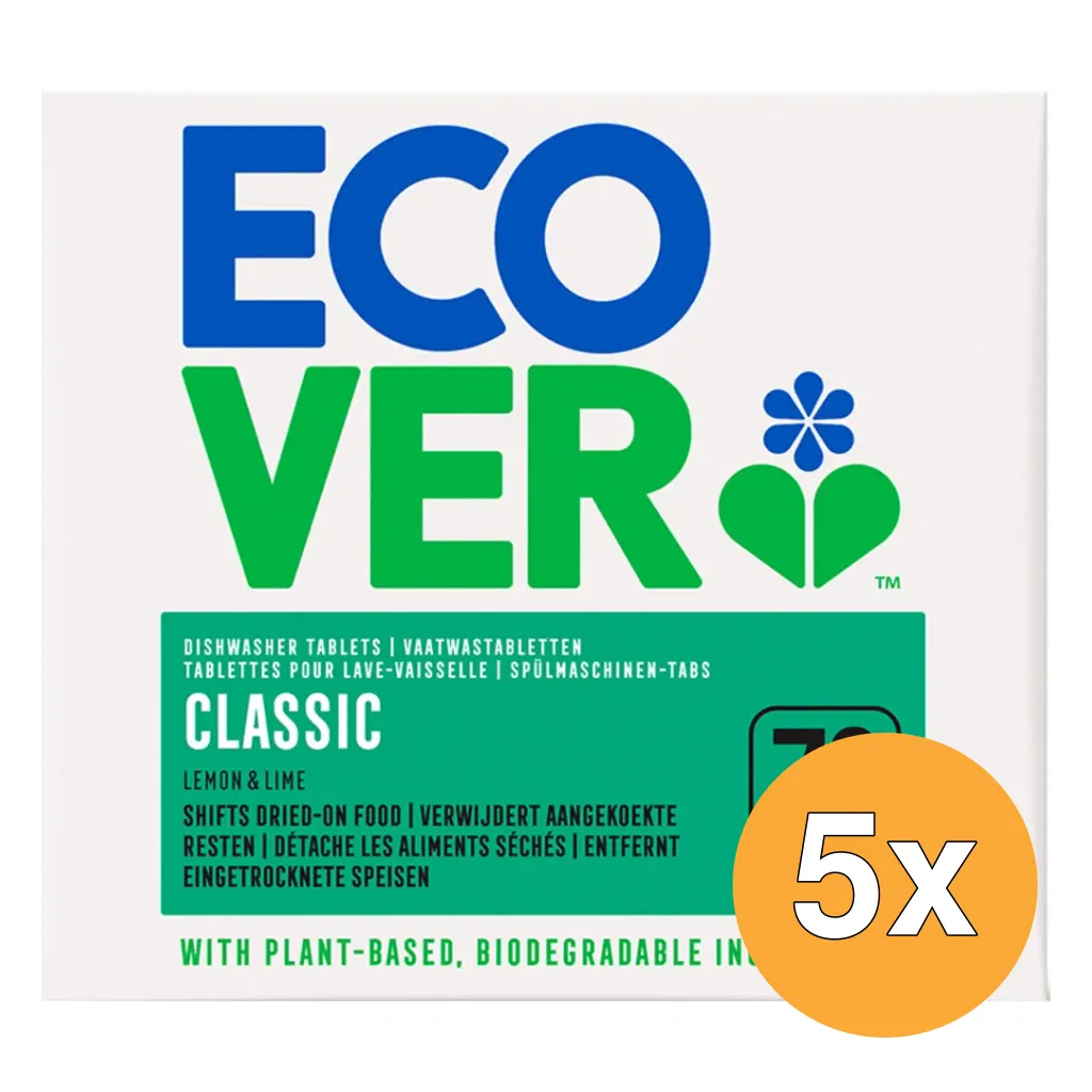 5x Ecover Vaatwasmachinetabletten (70 tabletten)