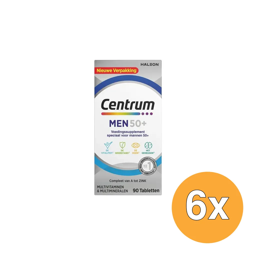 6x Centrum Men 50+ Advanced (90 tabletten)