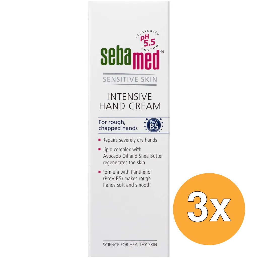3x Sebamed Intensieve handcreme (75 ml)