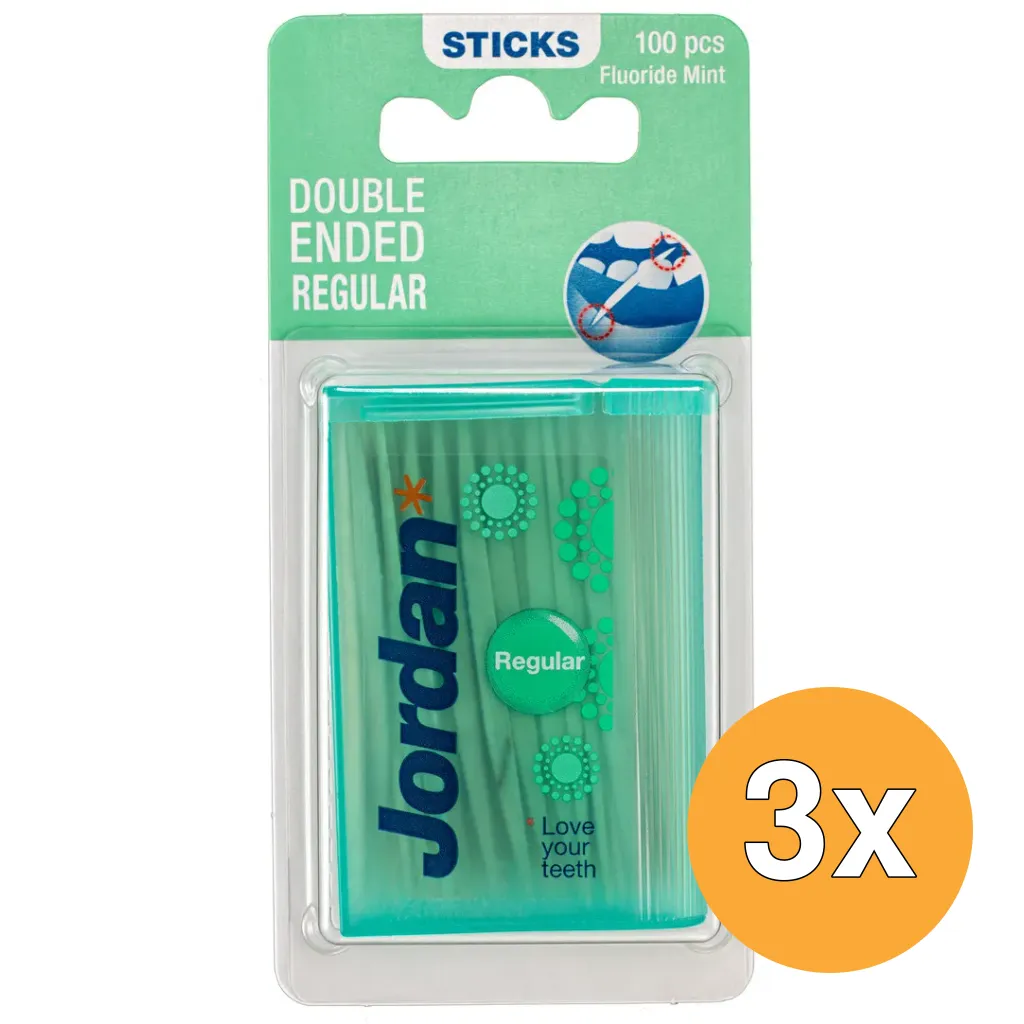 3x Jordan Tandenstoker regular mint (100 stuks)