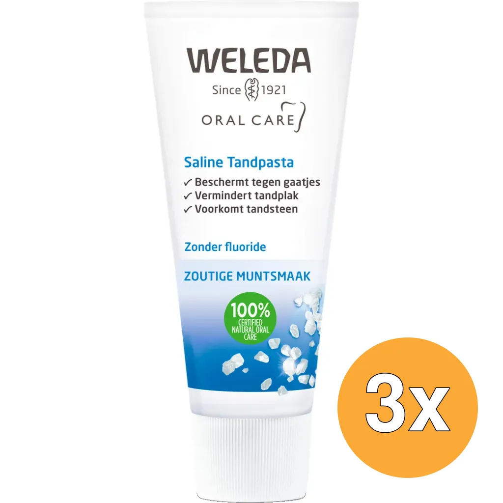 3x WELEDA Saline tandpasta (75 ml)