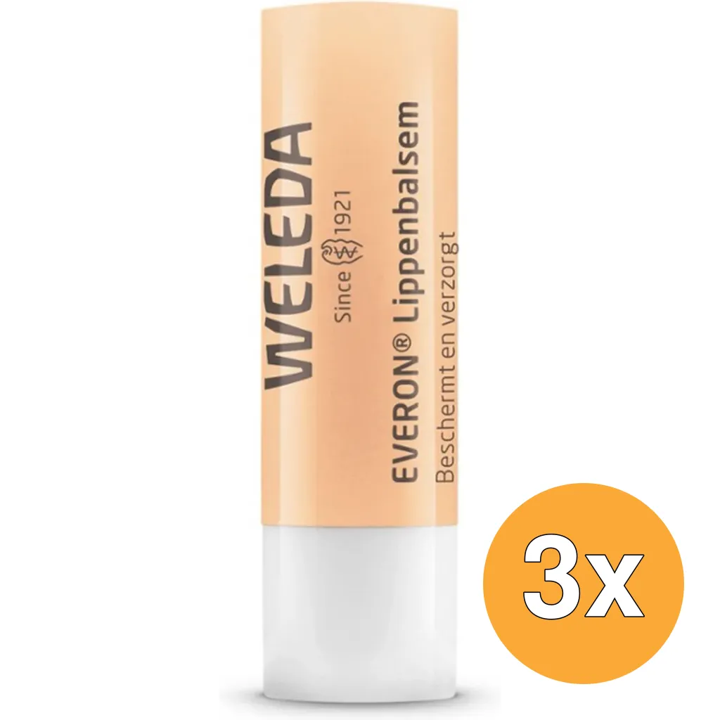 3x Weleda Everon Lippenbalsem (4,8 gr)