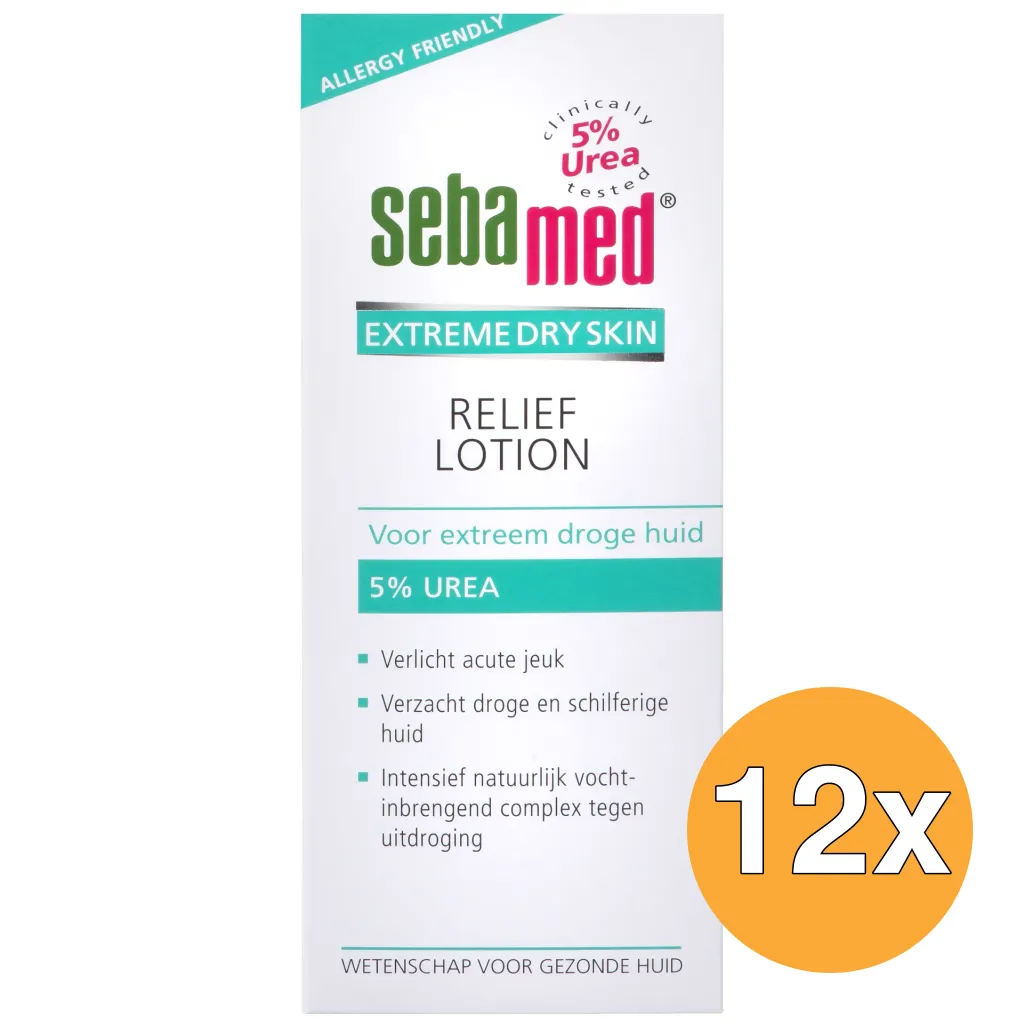 12x Sebamed Extreme dry urea relief lotion 5% (200 ml)