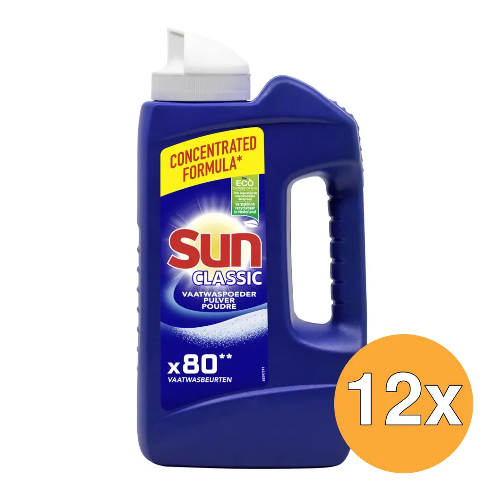 12x Sun Vaatwaspoeder normaal (1368 gr)