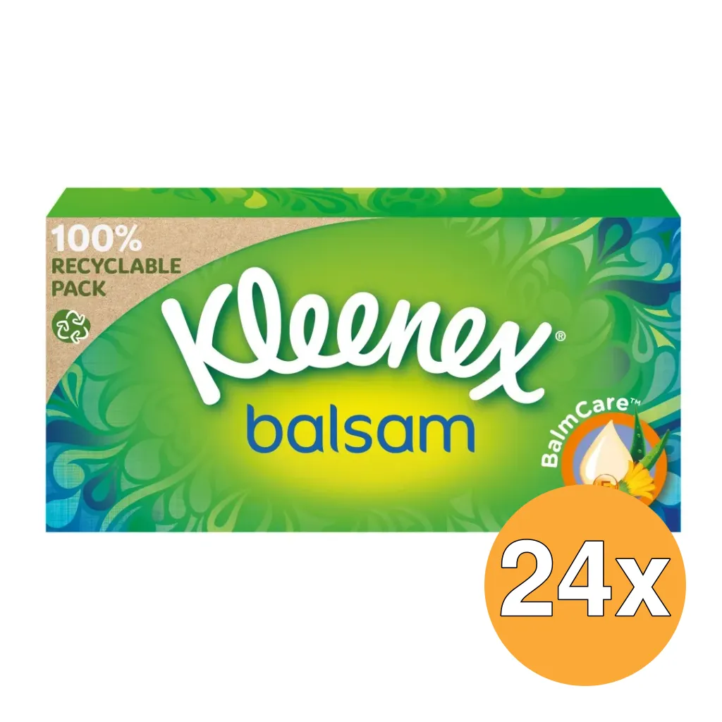 24x Kleenex Balsam Tissue Box (64 stuks)