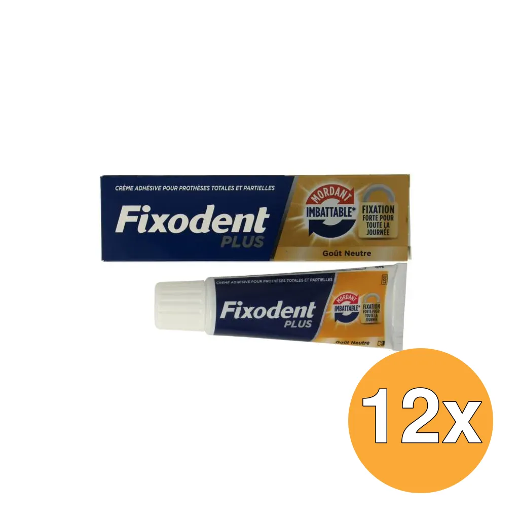 12x Fixodent Kleefpasta Plus Dual Power (40 gr)