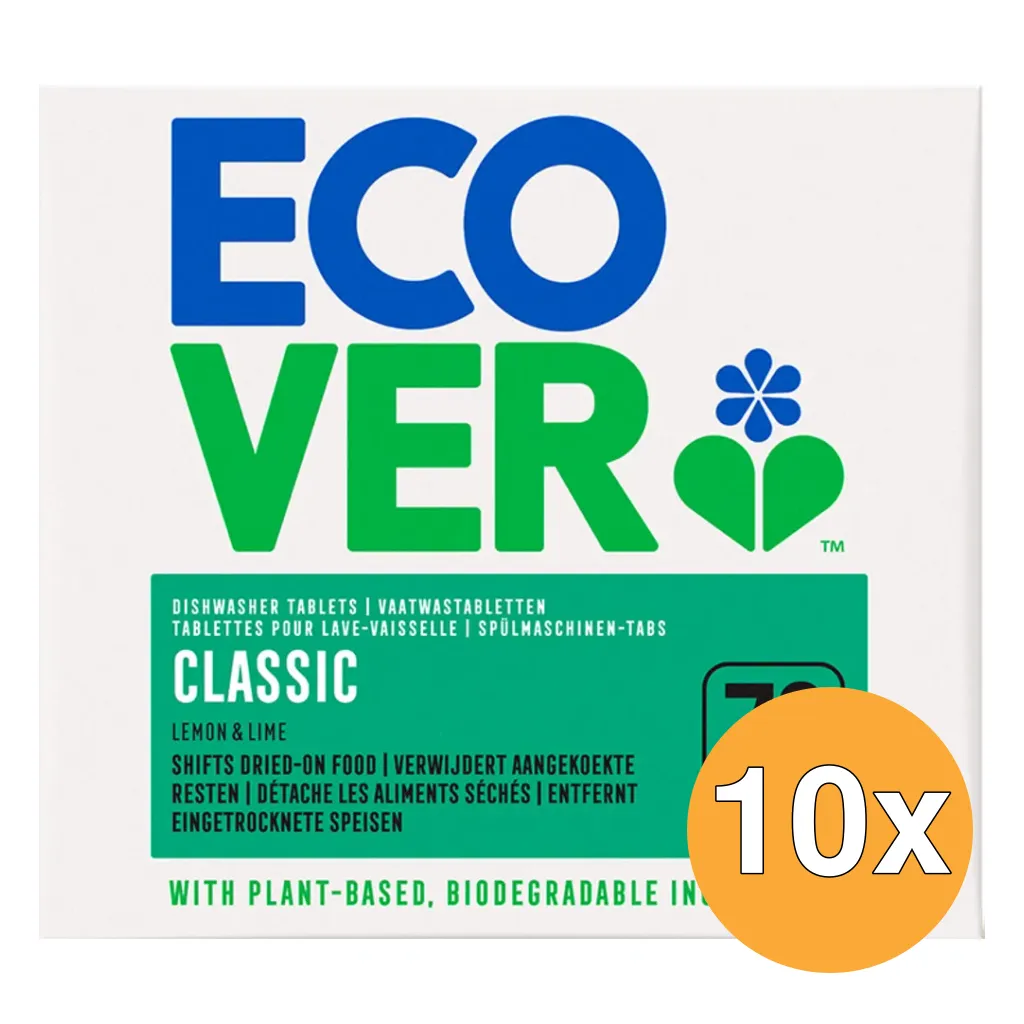 10x Ecover Vaatwasmachinetabletten (70 tabletten)