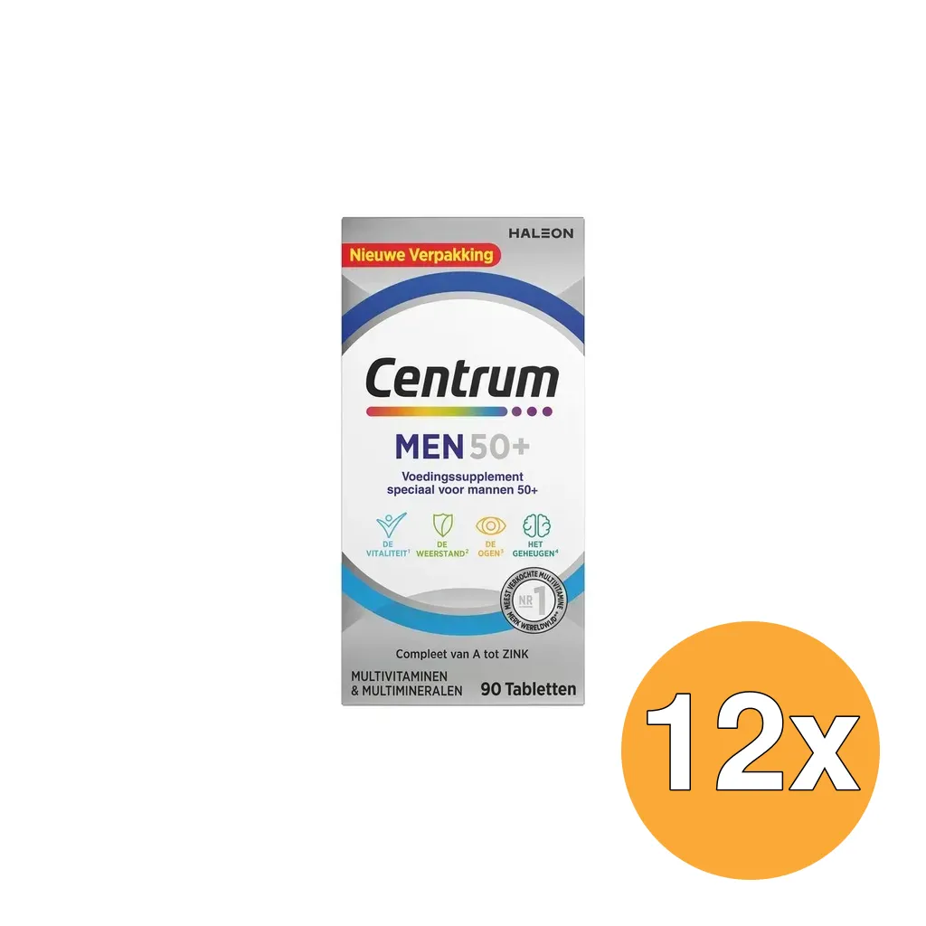 12x Centrum Men 50+ Advanced (90 tabletten)