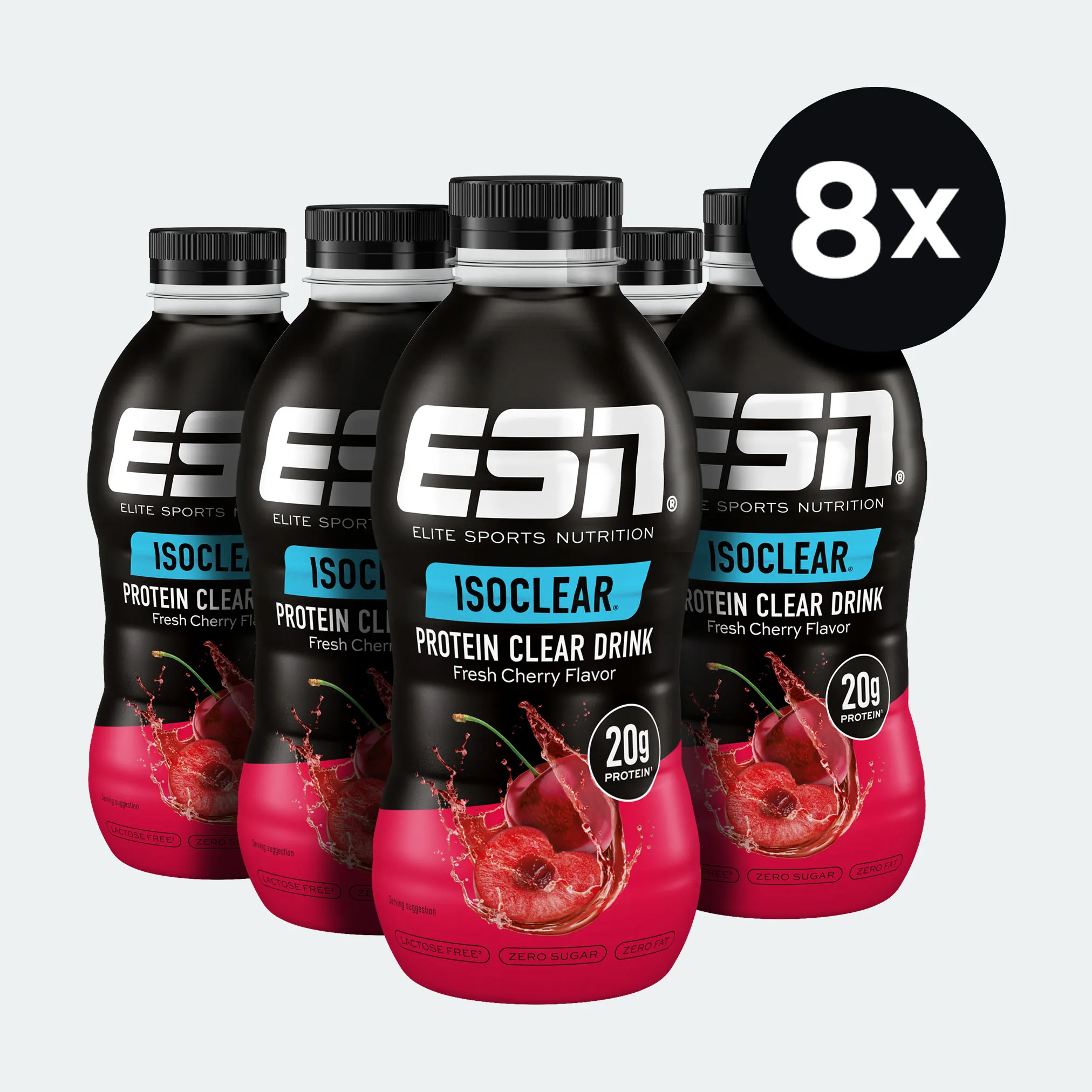 ESN Isoclear Protein Clear Drink Fresh Cherry (8x500 ml)