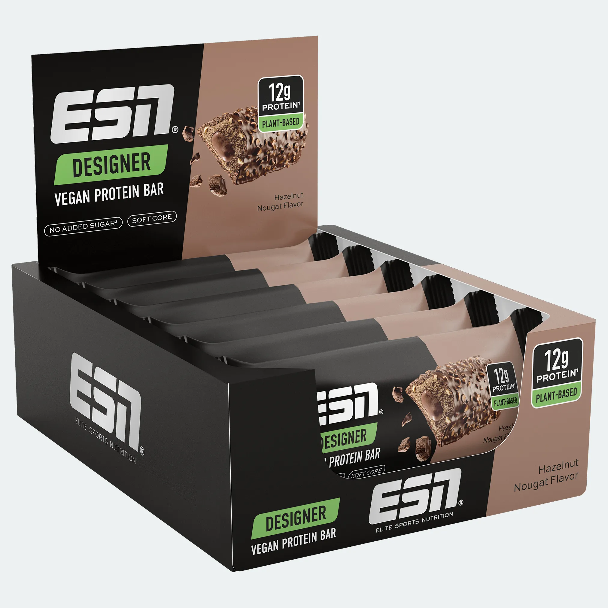 ESN Vegan bar Hazelnut Nougat (12 x 55 gr)