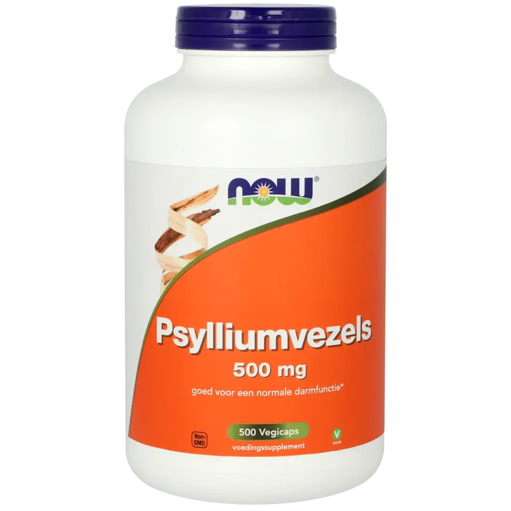 Now Psylliumvezels 500 mg (500 vega capsules)