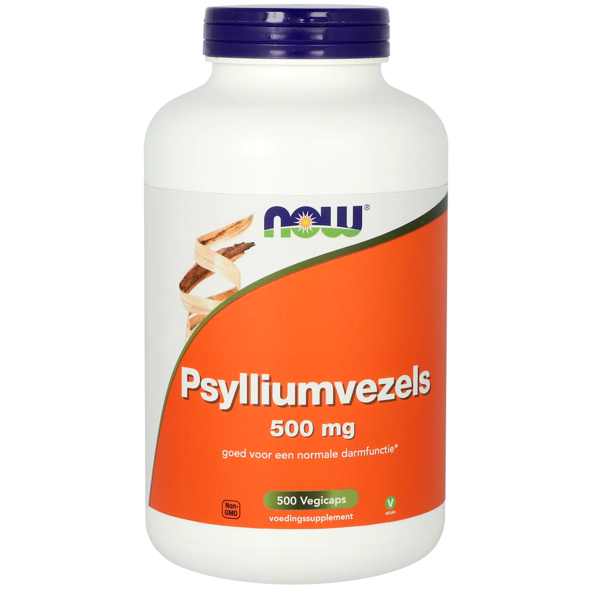 Now Psylliumvezels 500 mg (500 vega capsules)