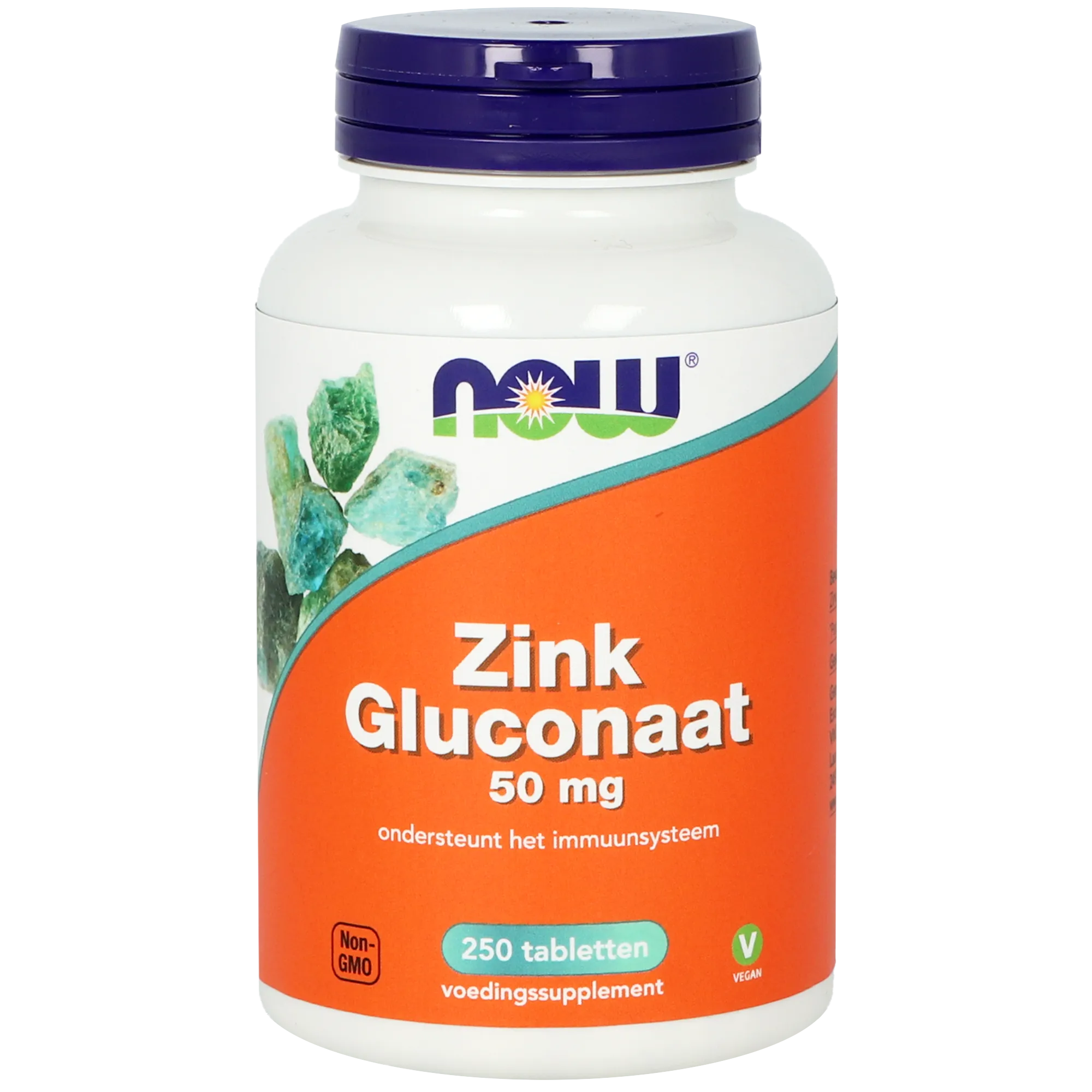 Now Zink Gluconaat 50 mg (250 tabletten)
