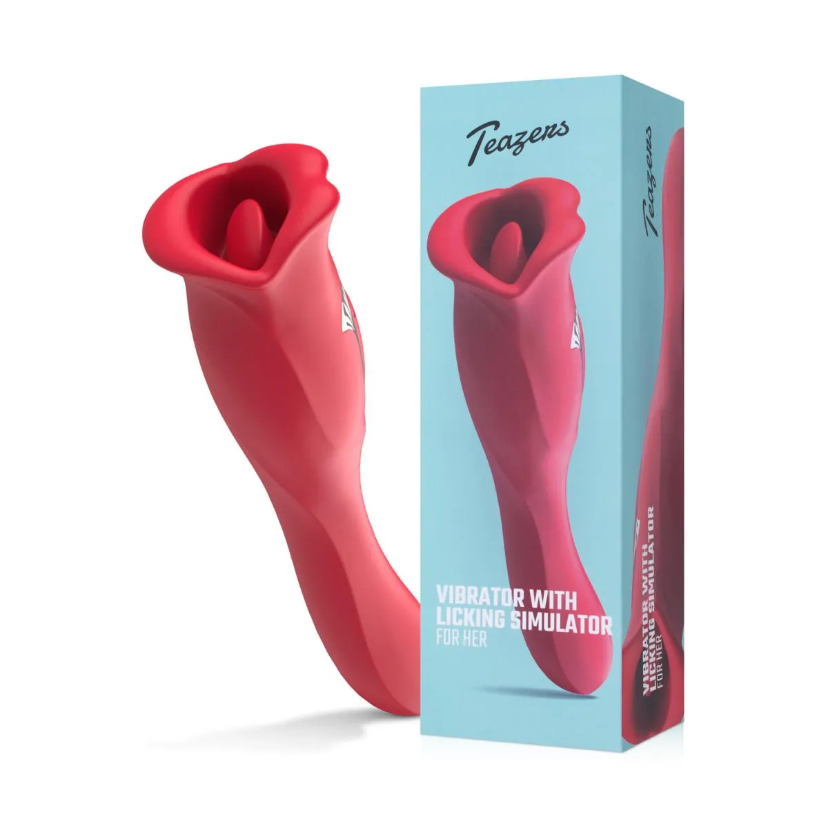 Teazers Vibrator met Likkende Clitoris Stimulator (1 stuk)