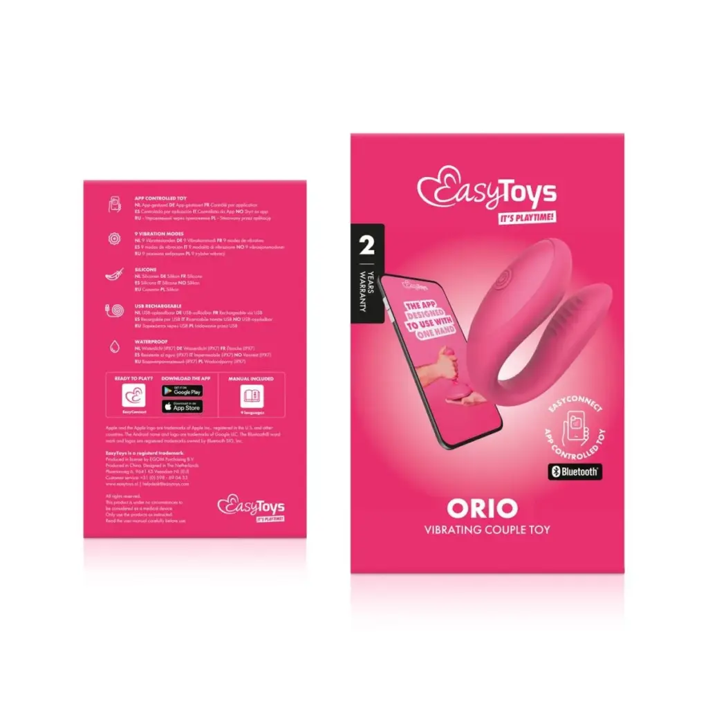 Easytoys EasyConnect Couples Vibrator Orio app-controlled (1 set)