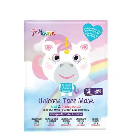 7Th Heaven Unicorn Face Mask Yuzu Fr.& Dubia Berry (1  stuk)