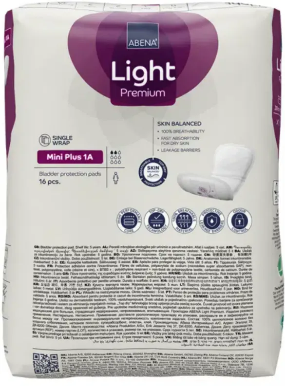 Abena Light Premium Mini Plus 1a Inlegverband (16 stuks)