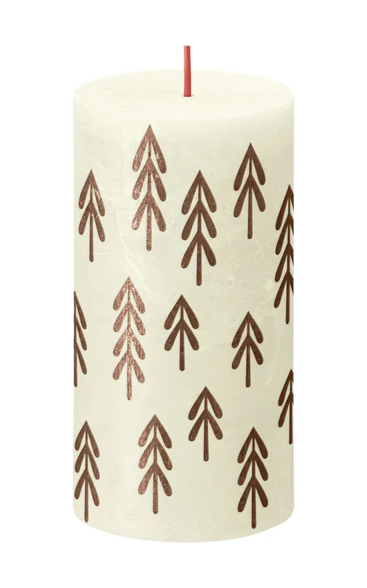 Bolsius Silhouette Rustiekkaars 130/68 Soft Pearl (1 stuk)