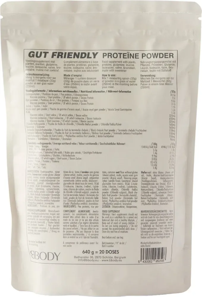 Bbody Proteïne Poeder Vanille (640 gr)