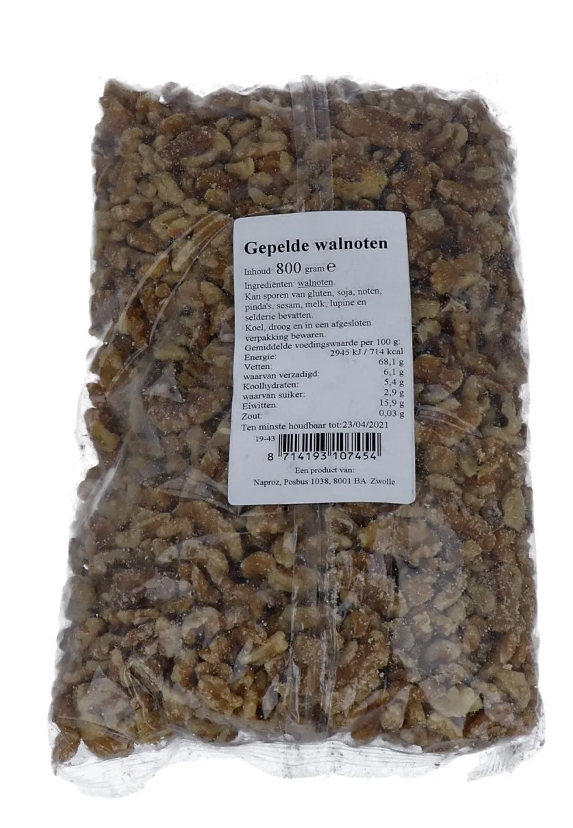 Boerjan Gepelde Walnoten (800 gr)