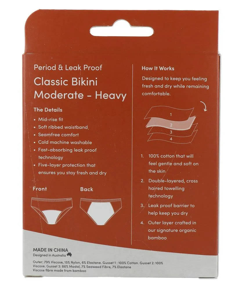 Boody Menstruatieondergoed Bikinislip Zwart Normaal/hevig Maat L (1 stuk) - image 5