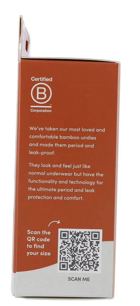 Boody Menstruatieondergoed Bikinislip Zwart Licht / Normaal Maat Xs (1 stuk) - image 7