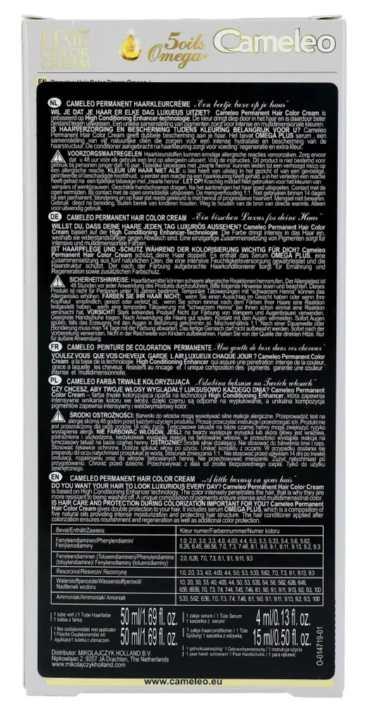 Cameleo Hair Color Cream 4.4 Copper Brown (1 stuk)