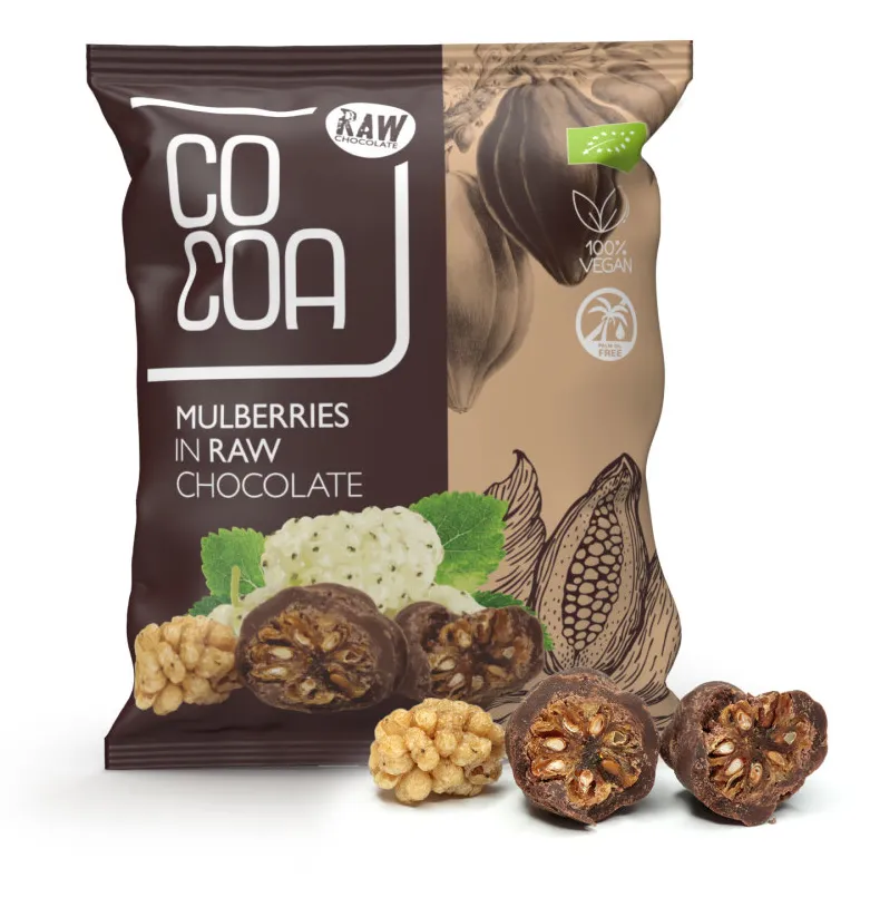 Cocoa Chocolade Moerbeien (70 gr)