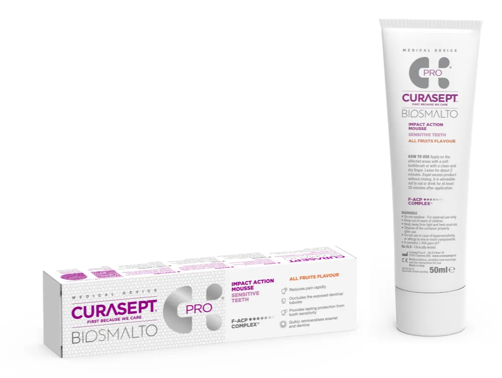 Curasept Biosmalto Pro Impact Action Mousse Sensitive (50 ml) - image 2