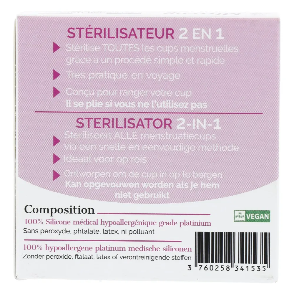 Eco Conseils Misscup Sterilisator voor Menstruatiecup (1 stuk)