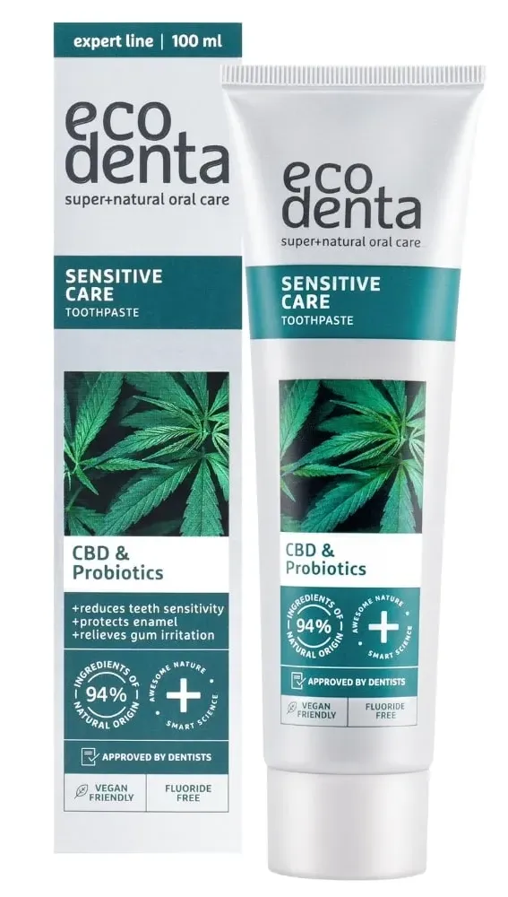 Ecodenta Sensitive Care Cbd & Probiotics Tandpasta (100 ml)