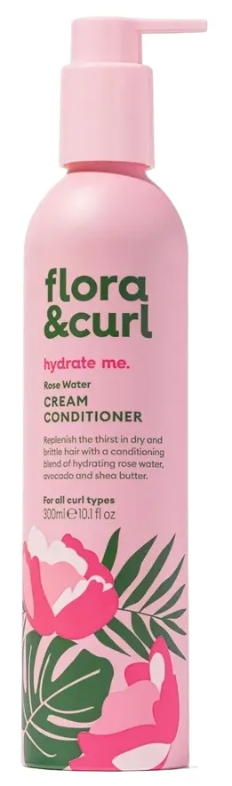 Flora & Curl Rose Water Cream Conditioner (300 ml)
