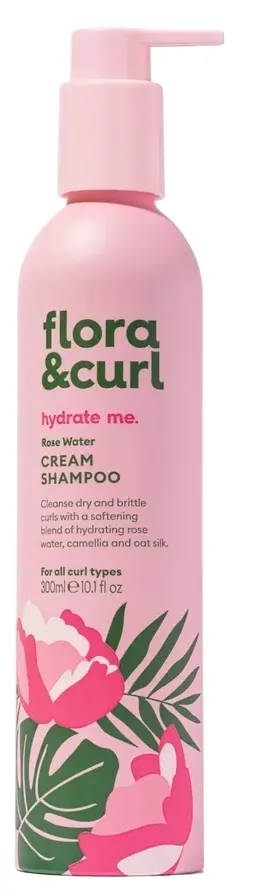 Flora & Curl Rose Water Cream Shampoo (300 ml)