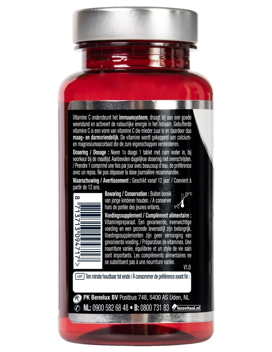 Lucovitaal Gebufferde Vitamine C 1000mg (60 tabletten) - image 2