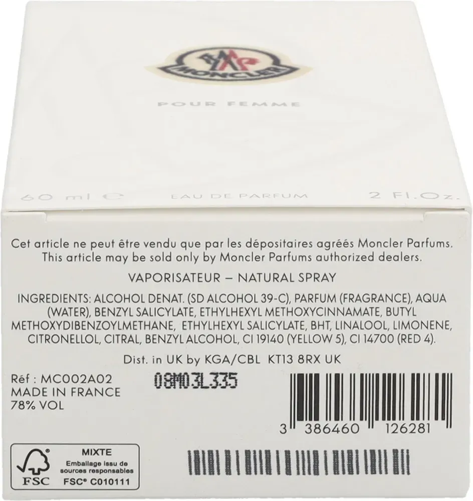 Moncler Pour Femme Eau De Parfum Spray (60 ml) - image 2