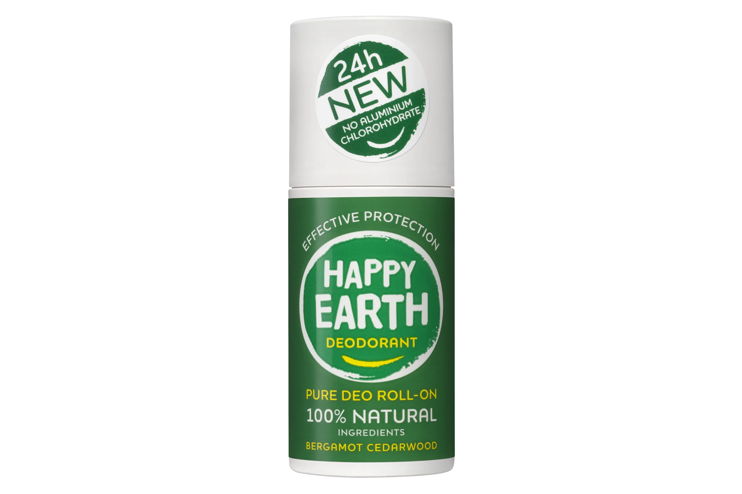 Happy Earth 100% Natural Deo Roll-on Bergamot Cedarwood (75 ml)