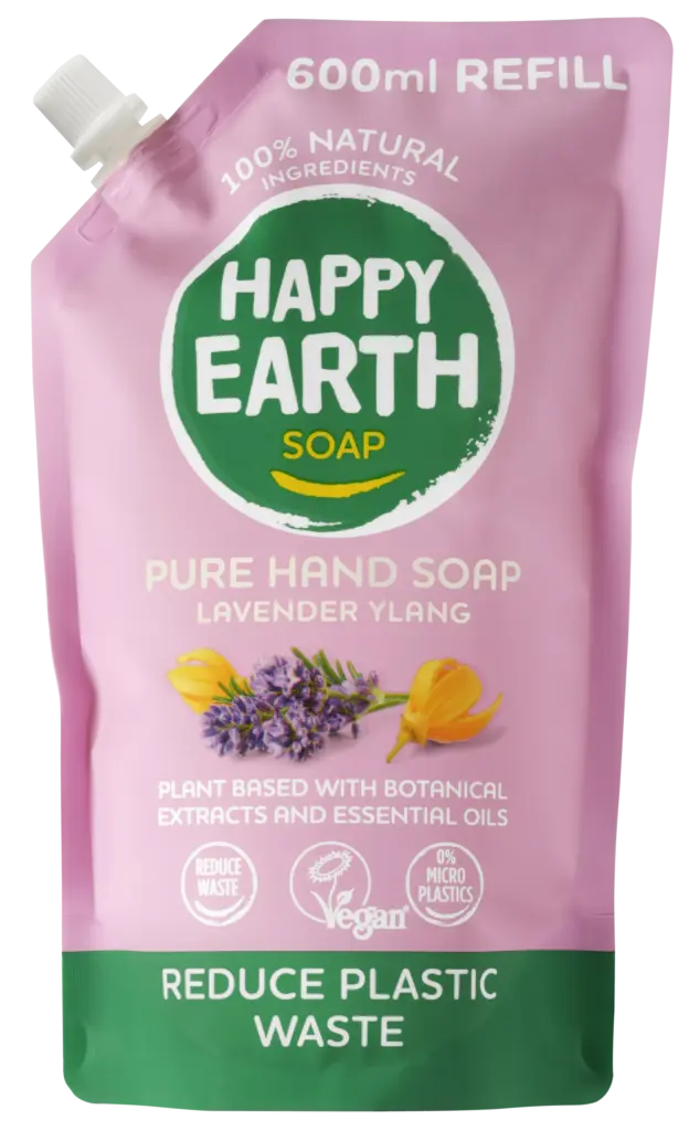Happy Earth Pure Hand Soap Refill Lavender Ylang (600 ml)