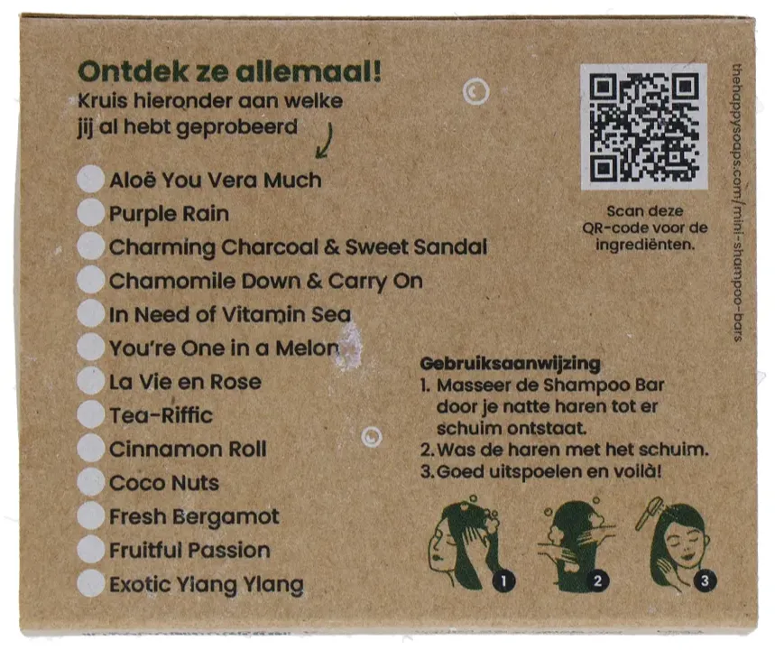 Happysoaps Mini Shampoo Bars (3 stuks) - image 2