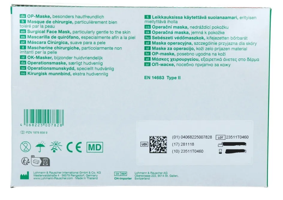 Lohmann & Rauscher Sentinex Sensitive Surgical Face Mask (50 stuks)