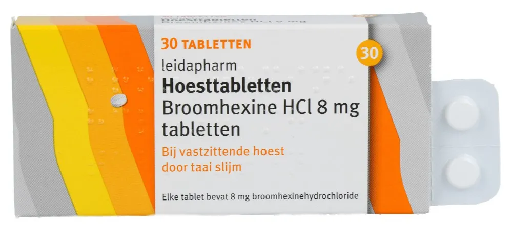 Leidapharm Broomhexine HCI 8 mg Hoesttabletten (30 stuks)