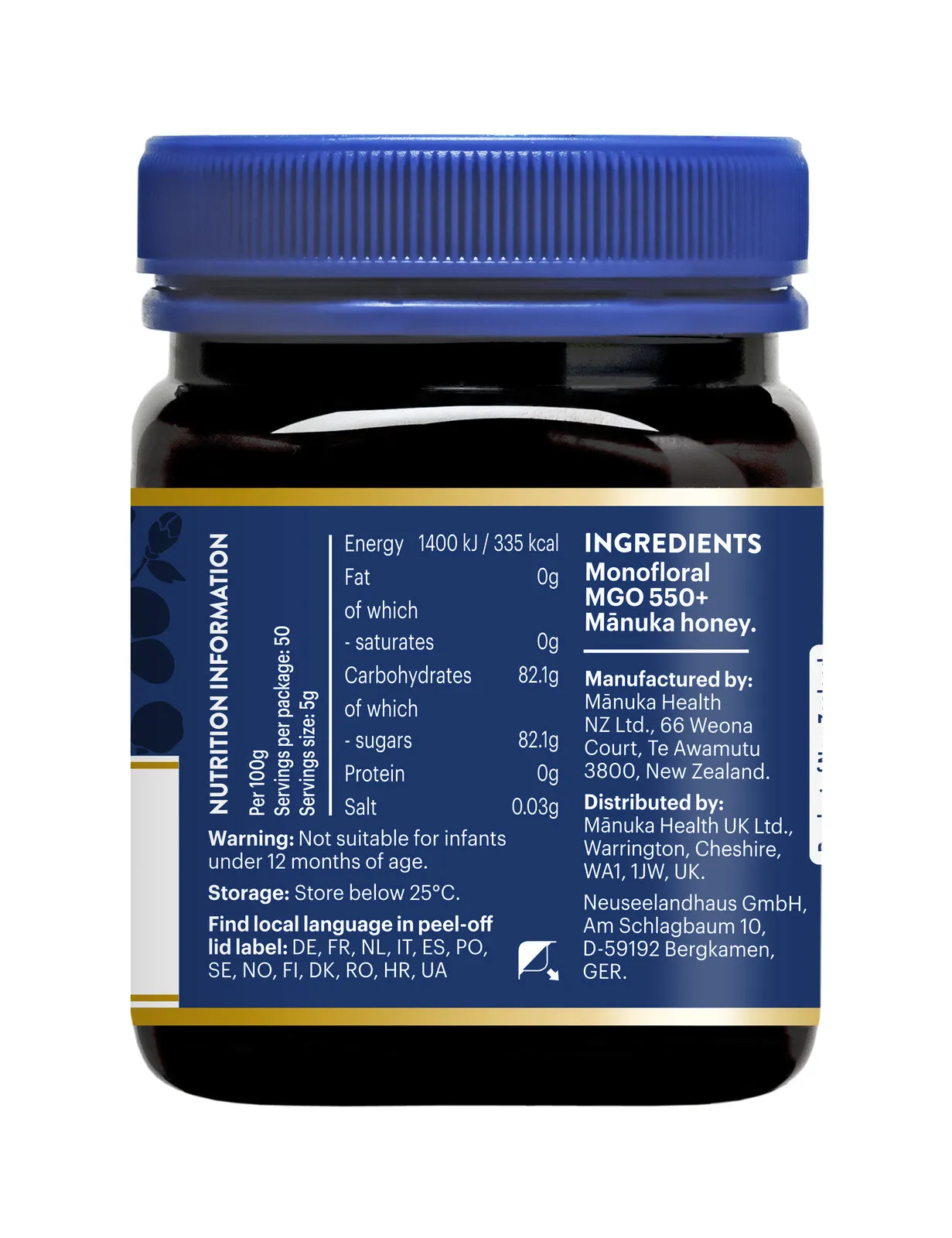 Manuka Health Honing Mgo 550+ (250 gr) - image 2