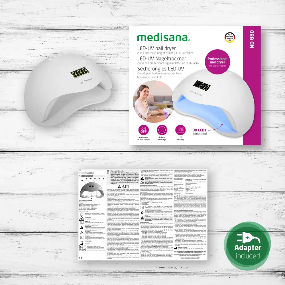 Medisana Nd 880 Led-uv Lamp Nageldroger (1 stuk) - image 2