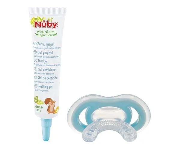 Nuby Tandgel + Gum-eez Bijtspeeltje (15 gr)