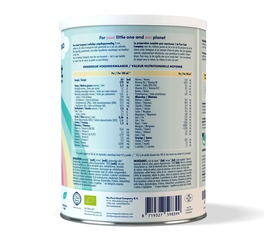 Pure Goat Bio Zuigelingenmelk 1 (400 gr) - image 2