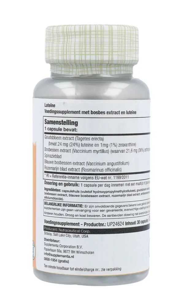 Solaray Luteïne Capsules (30 capsules)