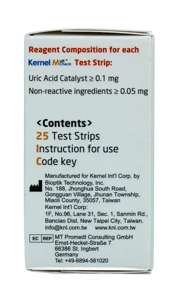 Multicheck Urinezuur Strips (25 stuks)