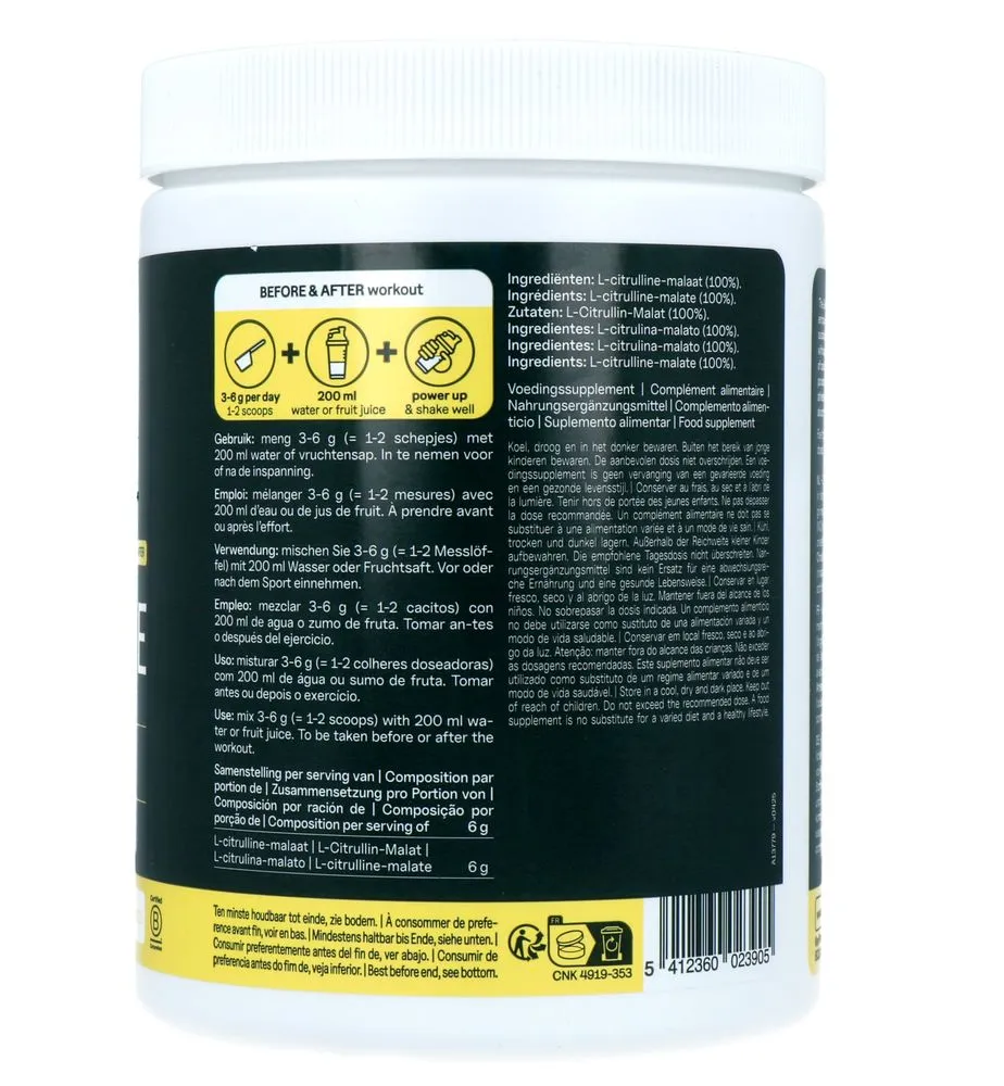 The Green Athlete L-citruline-malate Poeder (500 gr)