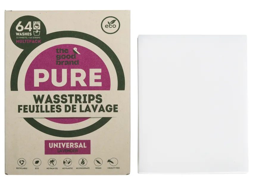 The Good Brand Pure Wasstrips Lavender (64 stuks)