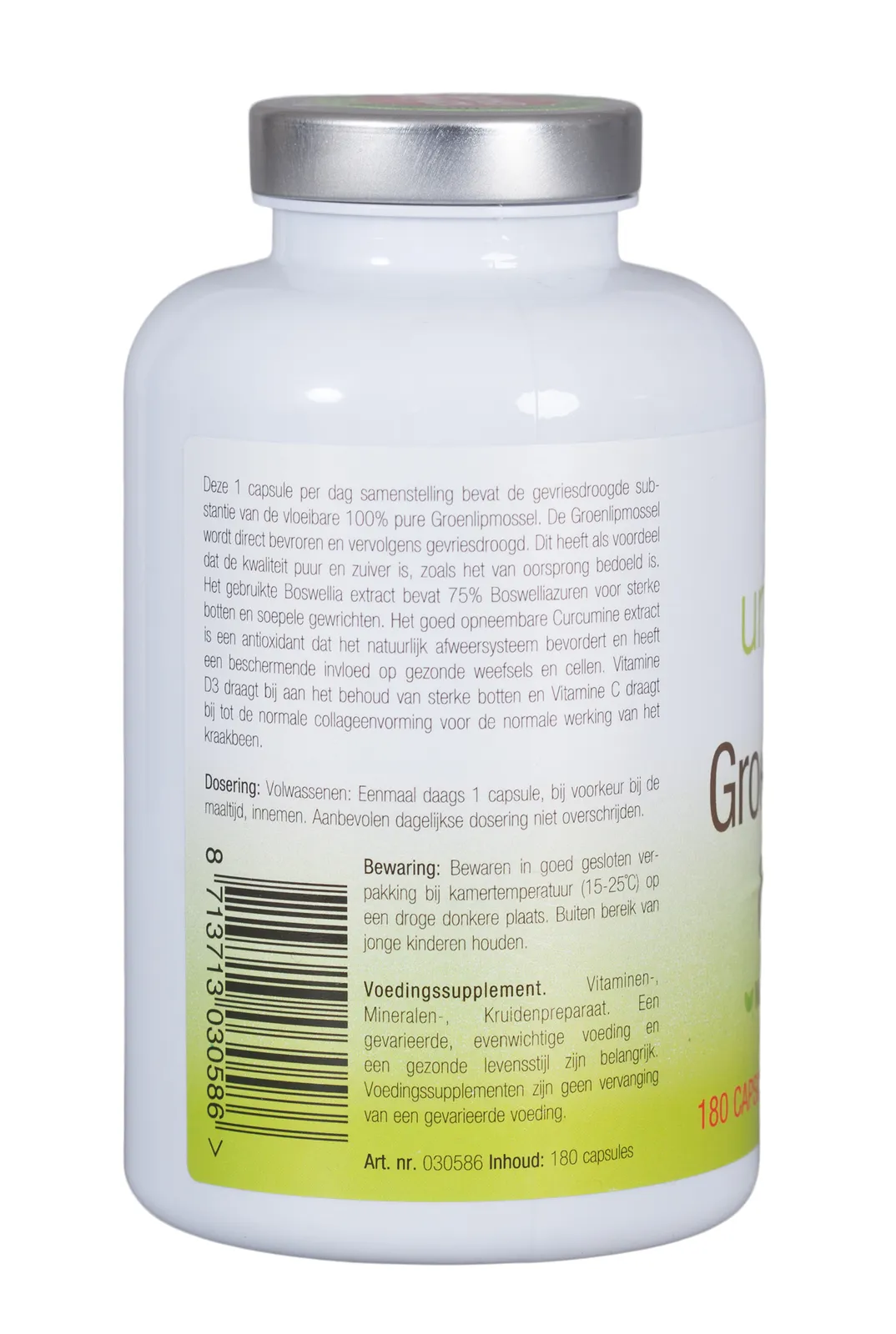 Unipharma Groenlipmossel Complex Capsules (180 capsules)